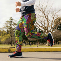 Hawaii Fruits Hippie Style Jogger Pants Vibrant Colorful LT01 - Polynesian Pride