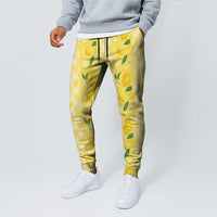 Hawaii Lemon Palaka Jogger Pants Striped Stylized LT01 - Polynesian Pride