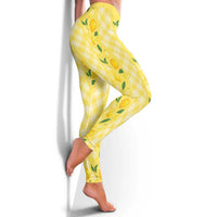 Hawaii Lemon Palaka Leggings Striped Stylized LT01 - Polynesian Pride