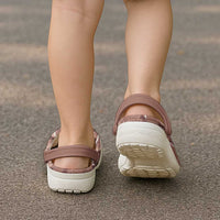 Hawaii Maile Lei Clogs Shoes With Brown Monstera Pattern - Polynesian Pride