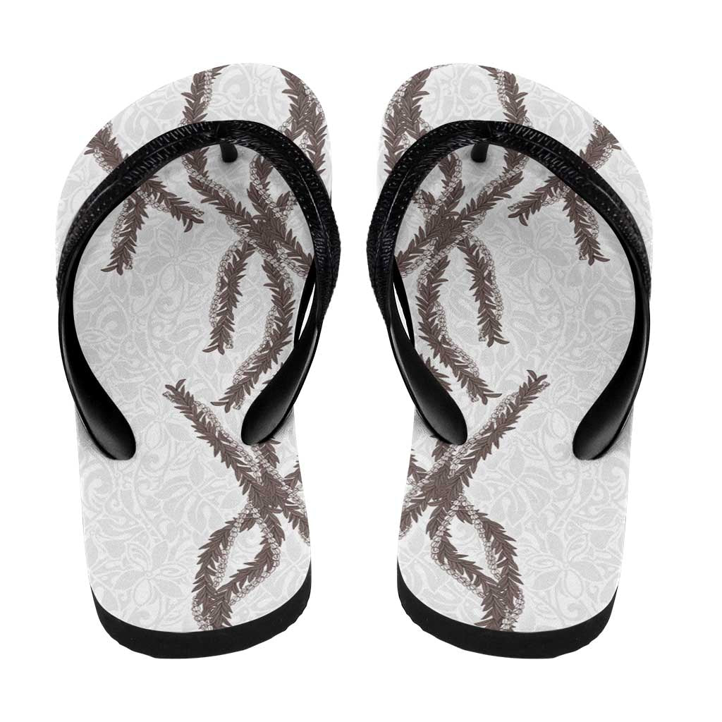 Hawaii Maile Lei Flip Flops Aloha The Grey Color