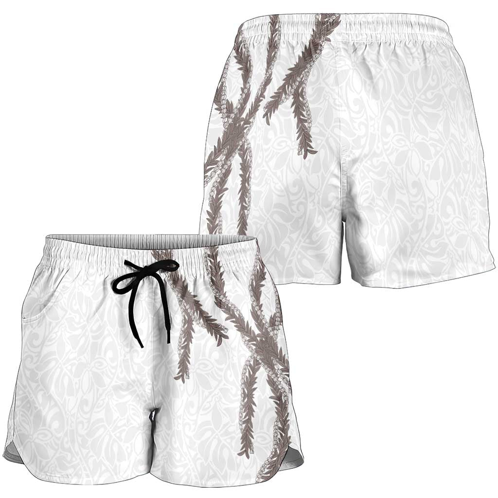 Hawaii Maile Lei Shorts for Women Aloha The Grey Color