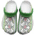 Hawaii Makahiki Turtle Clogs Shoes Green Tapa Pattern - Polynesian Pride