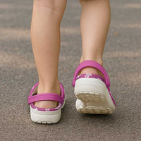 Hawaii Monstera Deliciosa Clogs Shoes Pink Plumeria Polynesian Pattern - Polynesian Pride