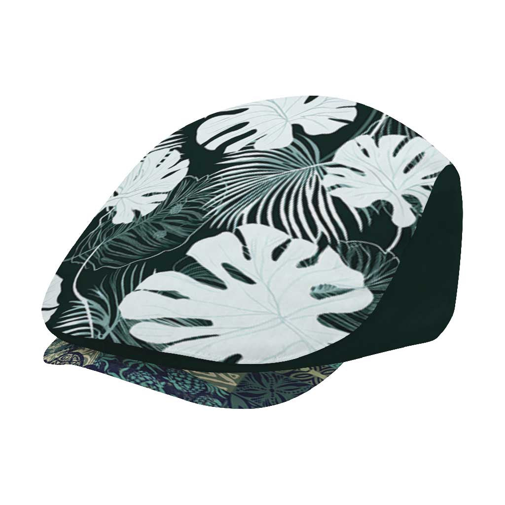 Hawaii Plant Kalo Jeff Hat Hawaiian Tapa Pattern - Polynesian Pride