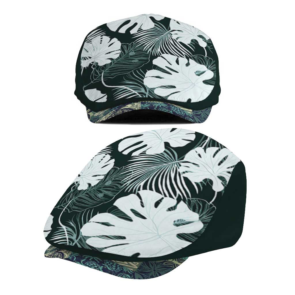 Hawaii Plant Kalo Jeff Hat Hawaiian Tapa Pattern - Polynesian Pride