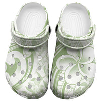 Hawaii Plumeria Lokelani Pikake Lei Clogs Shoes Oma'oma'o Polynesian Tattoo