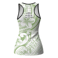 Hawaii Plumeria Lokelani Pikake Lei Hollow Tank Top Oma'oma'o Polynesian Tattoo LT9 - Polynesian Pride