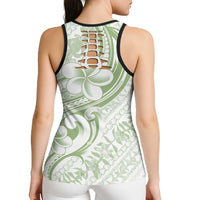 Hawaii Plumeria Lokelani Pikake Lei Hollow Tank Top Oma'oma'o Polynesian Tattoo LT9 - Polynesian Pride