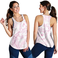 Hawaii Plumeria Lokelani Pikake Lei Women Racerback Tank Poni Mama Polynesian Tattoo LT9 - Polynesian Pride