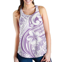 Hawaii Plumeria Lokelani Pikake Lei Women Racerback Tank Poni Polynesian Tattoo LT9 - Polynesian Pride