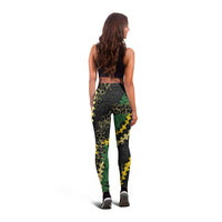 Hawaii Puakenikeni - Maile Lei Leggings Obsidian Black LT7 - Polynesian Pride