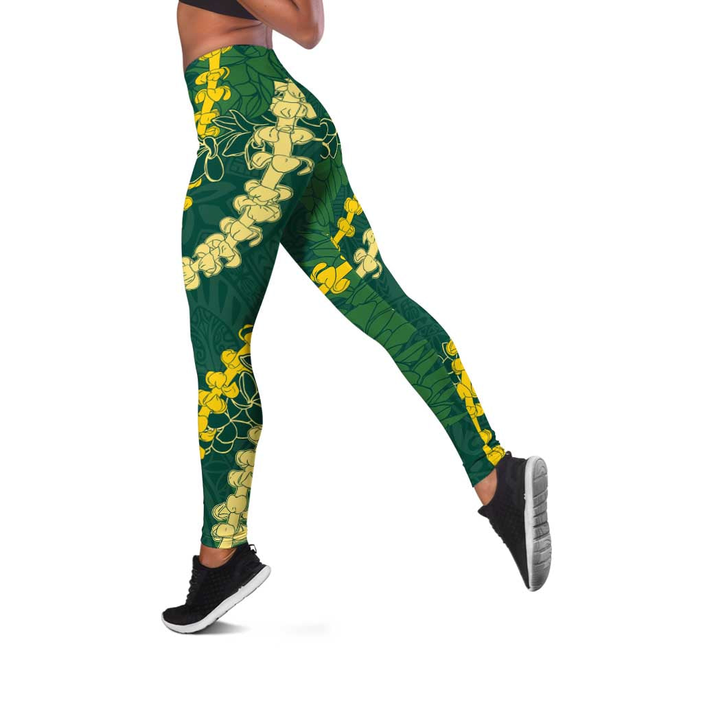 Hawaii Puakenikeni - Maile Lei Leggings Sage Green