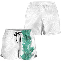 Hawaii Tropical Leaves Shorts for Women Polynesian Pattern LT01 - Polynesian Pride