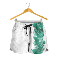 Hawaii Tropical Leaves Shorts for Women Polynesian Pattern LT01 - Polynesian Pride