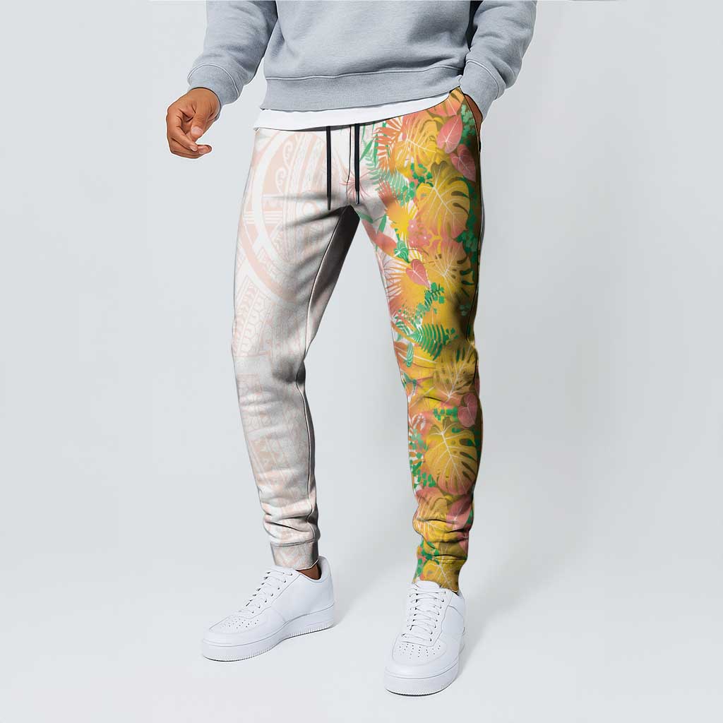 Hawaii Tropical Plant Lenalena Jogger Pants Vibrant Polynesian Pattern LT01 - Polynesian Pride