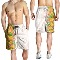 Hawaii Tropical Plant Lenalena Shorts for Men Vibrant Polynesian Pattern LT01 - Polynesian Pride
