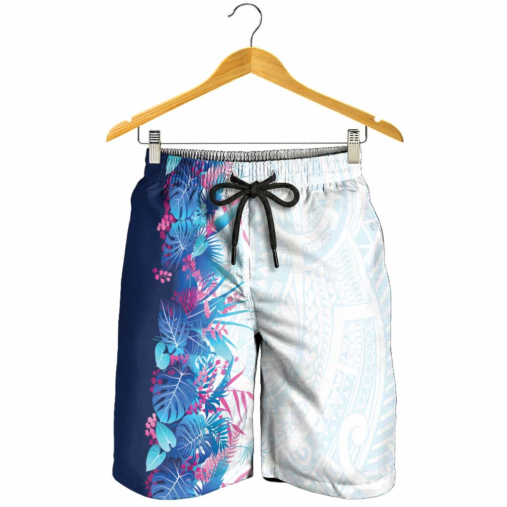 Hawaii Tropical Plant UliUli Shorts for Men Vibrant Polynesian Pattern LT01 - Polynesian Pride