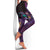 Hawaiian Abstract Sea Turtle Leggings Polynesian Tapa Art and Kakau Tattoo Purple WaterColor - Polynesian Pride