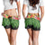 Hawaiian Hula Skirt Style Shorts for Women Tropical Flowers and Leaves - Polynesian Pride