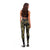Hawaiian Kakau Art and Hisbiscus Tattoo Leggings Tribal Pattern-Gold Style - Polynesian Pride