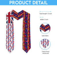 Hawaiian Lei Graduation Stole National Flag Striped Style