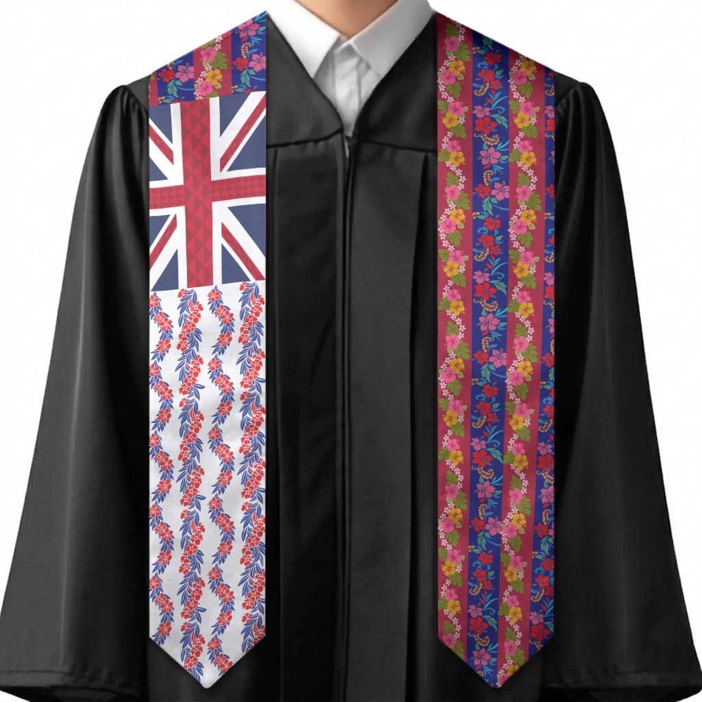 Hawaiian Lei Graduation Stole National Flag Striped Style