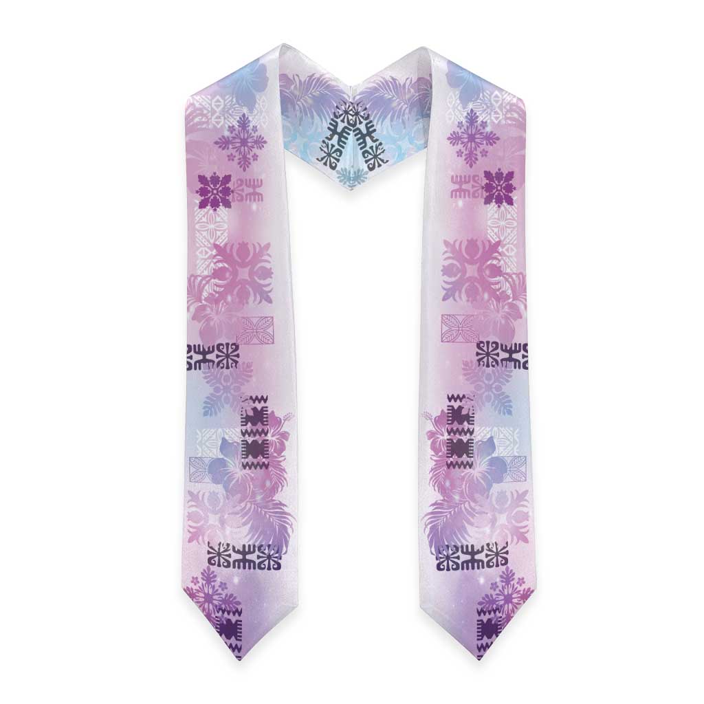 Hawaiian Quilt Graduation Stole Vintage Pattern Galaxy LT05 - Polynesian Pride