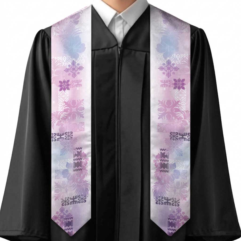 Hawaiian Quilt Graduation Stole Vintage Pattern Galaxy LT05 - Polynesian Pride
