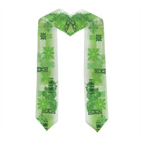 Hawaiian Quilt Graduation Stole Vintage Pattern Green LT05 - Polynesian Pride