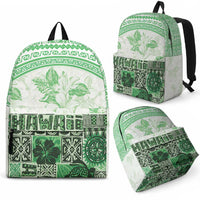Hawaiian Tapa Backpack Traditional Vintage Pattern Green LT05 - Polynesian Pride