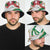 Hawaiian Tropical Flowers and Maile Pikake Bucket Hat Polynesian Tribal Pattern White Color - Polynesian Pride