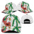 Hawaiian Tropical Flowers and Maile Pikake Classic Cap Polynesian Tribal Pattern White Color LT03
