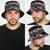 Hawaiian Tropical Flowers and Tribal Polynesian Tattoo Bucket Hat Grayscale Mode - Polynesian Pride