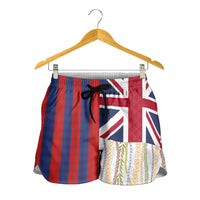 Hawaiian Tropical Plants Lei Shorts for Women National Flag Style - Polynesian Pride