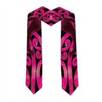 Humpback Whale Matariki New Zealand Graduation Stole NZ Maori Paikea Poutama Luxury Pink LT14 - Polynesian Pride