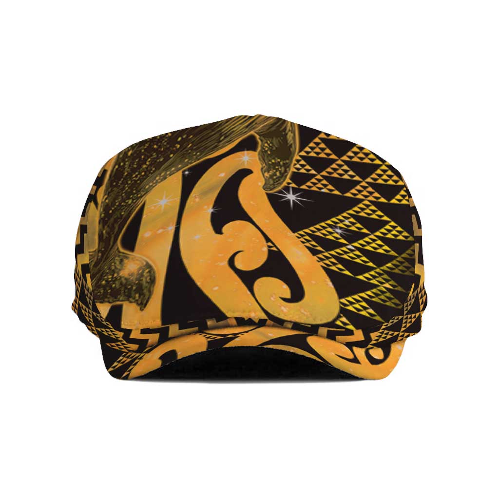 Humpback Whale Matariki New Zealand Jeff Hat NZ Maori Paikea Poutama Luxury Gold LT14 Gold - Polynesian Pride