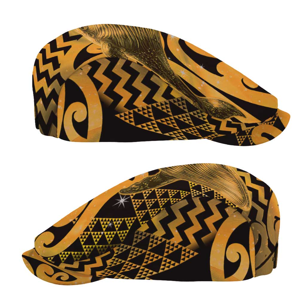 Humpback Whale Matariki New Zealand Jeff Hat NZ Maori Paikea Poutama Luxury Gold LT14 - Polynesian Pride