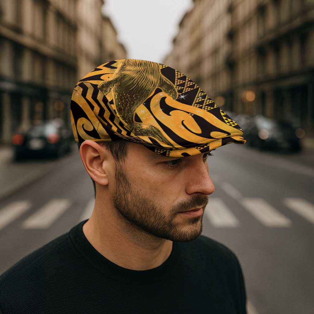 Humpback Whale Matariki New Zealand Jeff Hat NZ Maori Paikea Poutama Luxury Gold LT14 - Polynesian Pride