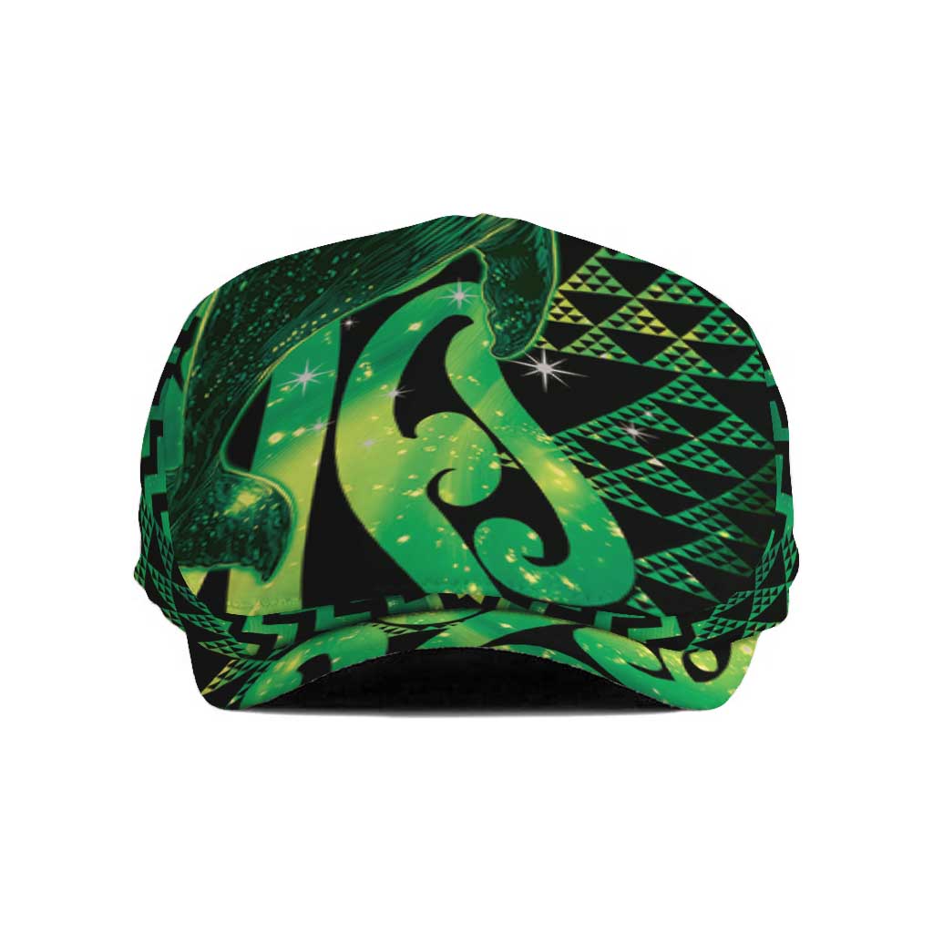 Humpback Whale Matariki New Zealand Jeff Hat NZ Maori Paikea Poutama Luxury Green