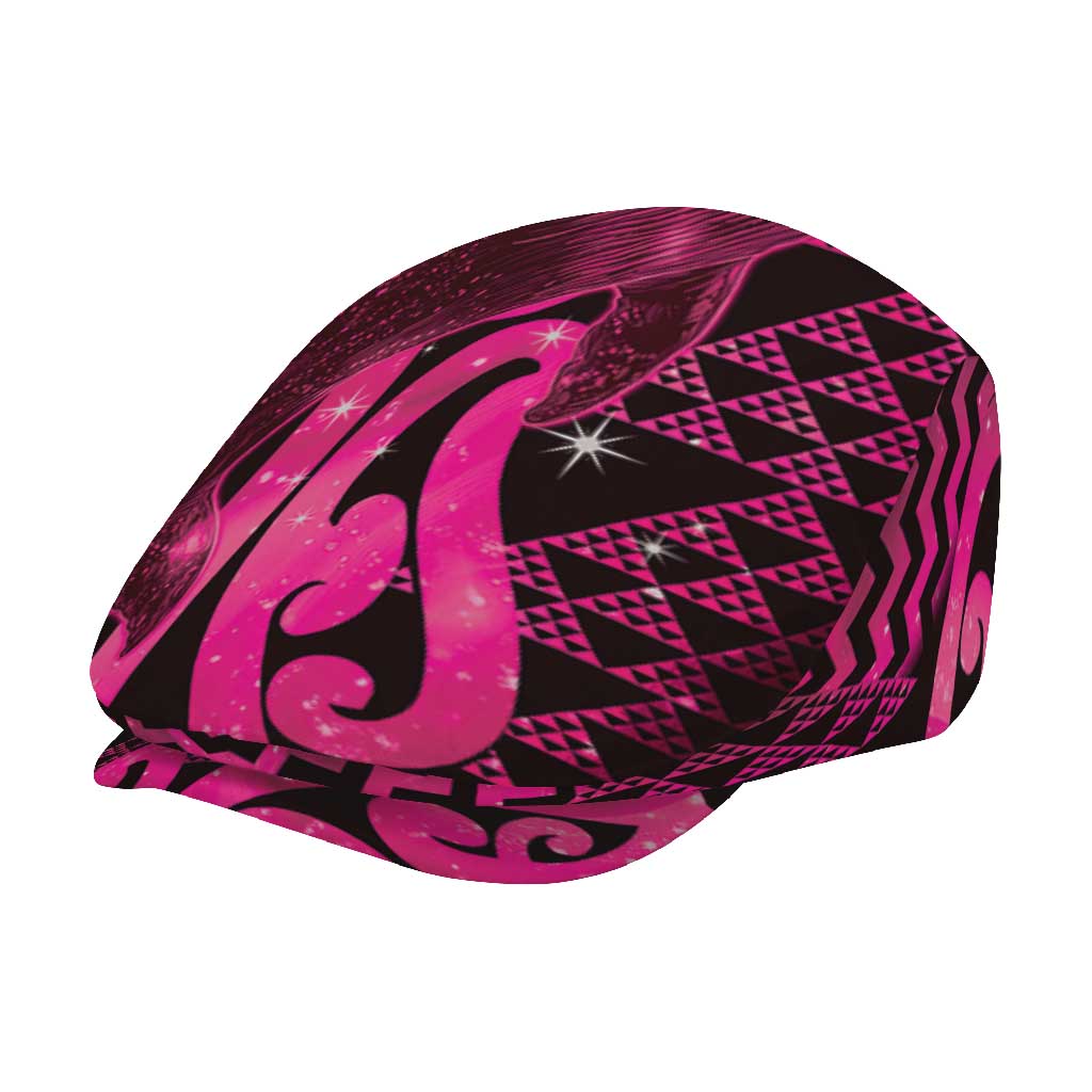 Humpback Whale Matariki New Zealand Jeff Hat NZ Maori Paikea Poutama Luxury Pink LT14 - Polynesian Pride
