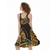 Kakau Hawaiian Polynesian Midi Dress Gold LT9 - Polynesian Pride