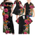 Hawaii Flowers Tribal Pattern Off Shoulder Maxi Dress and Hawaiian Shirt LT9 - Polynesian Pride