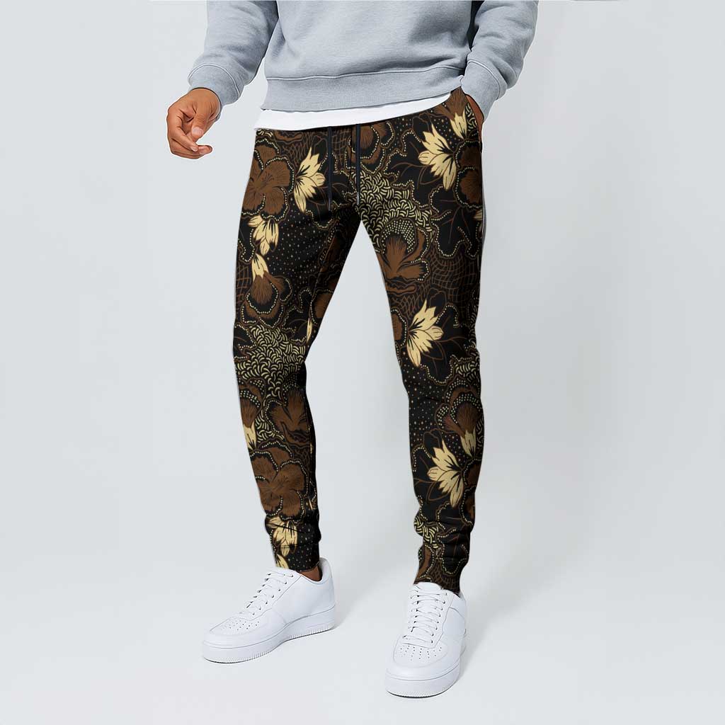 Javanese Batik Semen Jogger Pants Indonesian Traditional Pattern
