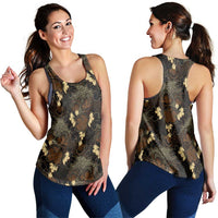 Javanese Batik Semen Women Racerback Tank Indonesian Traditional Pattern