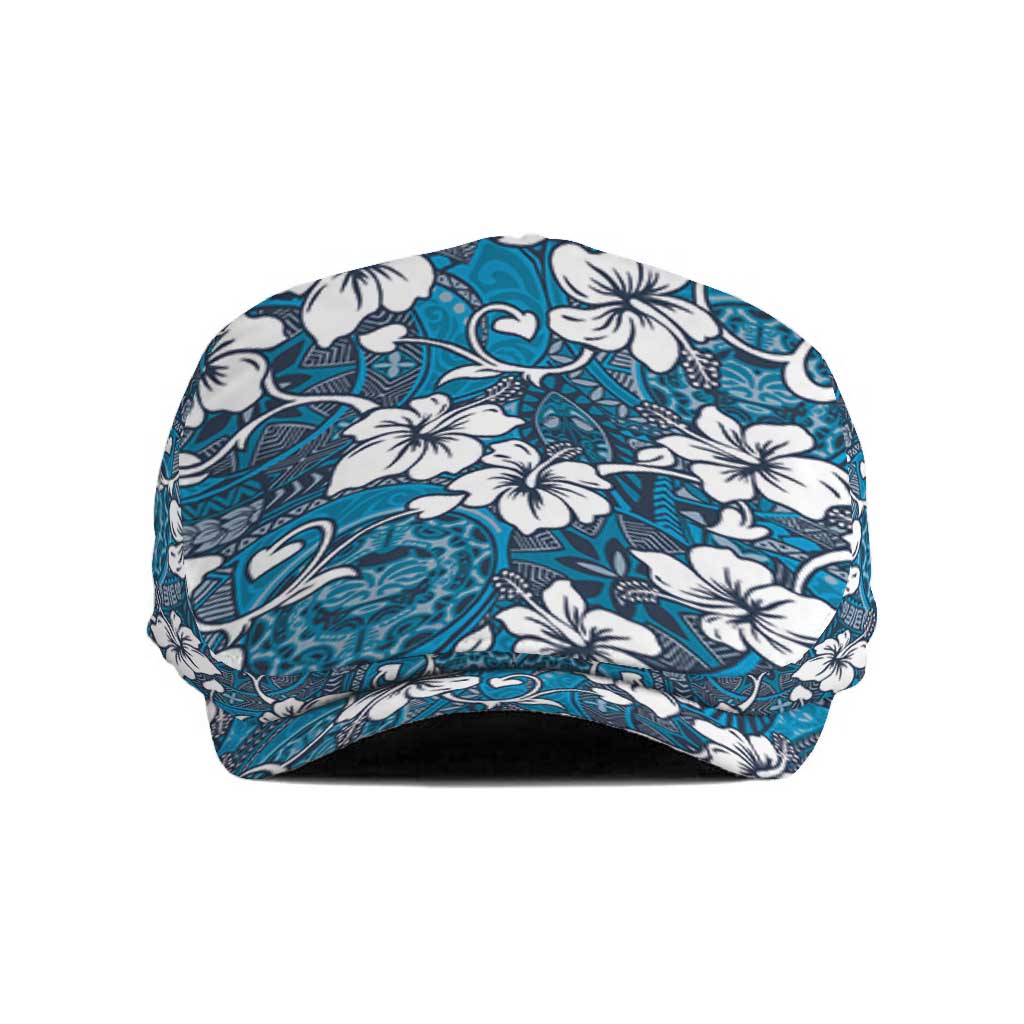 Karakarawa Bula Fiji Jeff Hat Fijian Tapa Seamless Hibiscus - Polynesian Pride