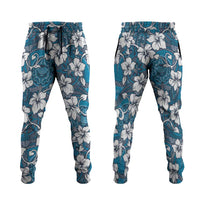 Karakarawa Bula Fiji Jogger Pants Fijian Tapa Seamless Hibiscus - Polynesian Pride