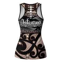Kia Ora New Zealand Hollow Tank Top Aotearoa Proud Maori With Silver Fern LT14 - Polynesian Pride