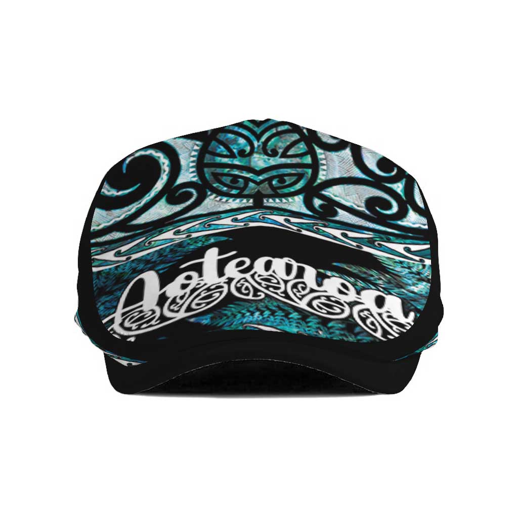 Kia Ora New Zealand Jeff Hat Aotearoa Proud Maori Paua Shell Silver Fern - Polynesian Pride