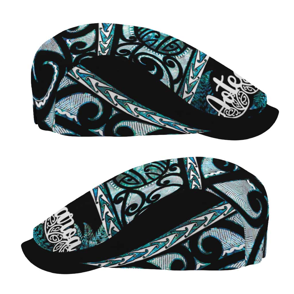 Kia Ora New Zealand Jeff Hat Aotearoa Proud Maori Paua Shell Silver Fern - Polynesian Pride